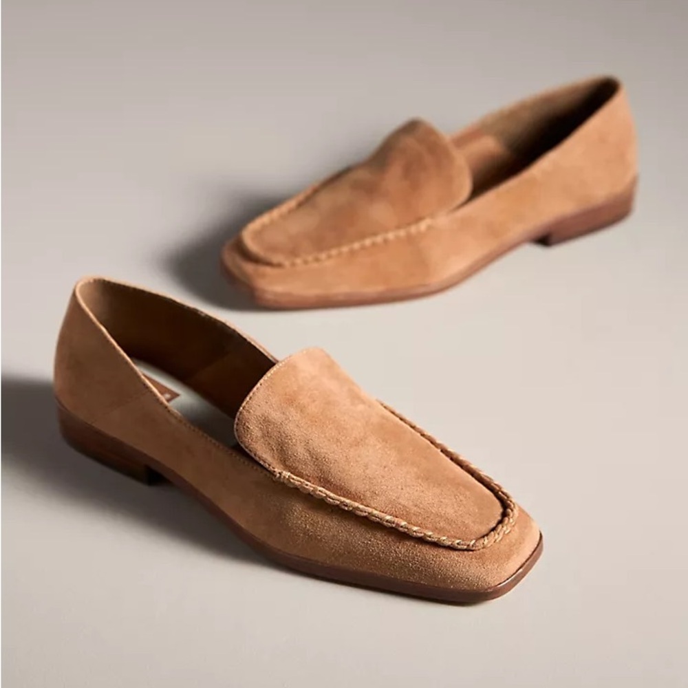 Dolce Vita Women’s Beny Loafer Flats Brown Suede – Leather Anthropologie SIZE 9